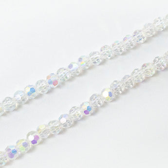 Crystal Snowflake Glass Bead Strand