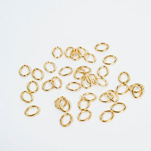 Gold Oval Jump Rings