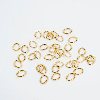 Gold Oval Jump Rings