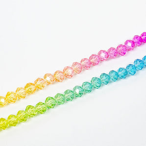 Rainbow Ombre Glass Bead Strand
