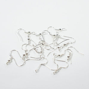 Silver Ball Spring Ear Wires