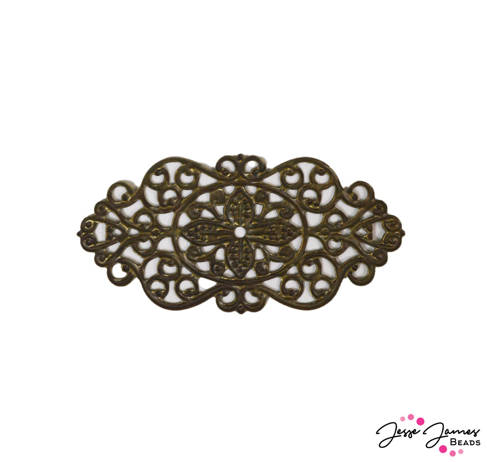 Large Antique Gold Fillagre Pendant