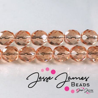 Czech Fire Polish Rosaline Beads 8mm