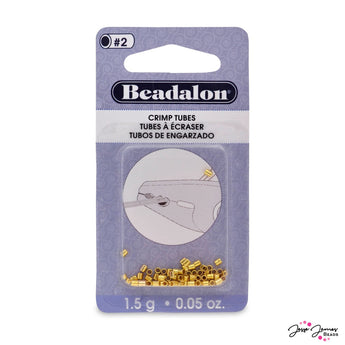 No 2 Crimp Tubes in Gold