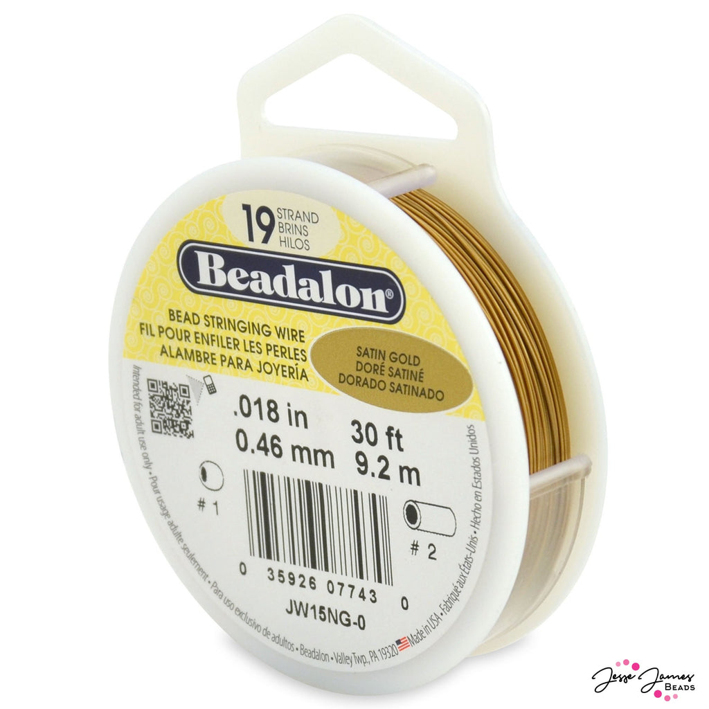 Beadalon Wire in 26 Gauge Gold - Jesse James Beads