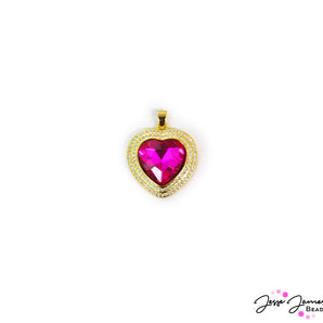 Rhinestone Hearts Pendant