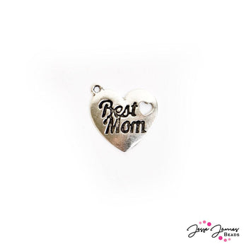 Silver Metal Best Mom Pendant