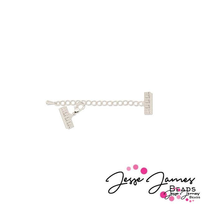 Silver Mesh Clasp 18mm