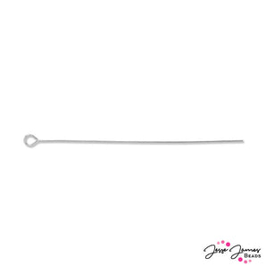 Beadalon 2inch Eye Pins in Silver