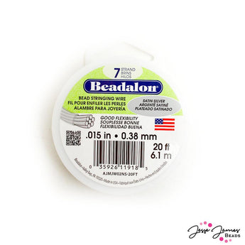 Summer Camp Beadalon 7-Strand Wire in Satin Silver (20ft Spool)