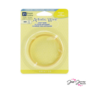 Artistic Craft 5mm Flat Wire In Gold