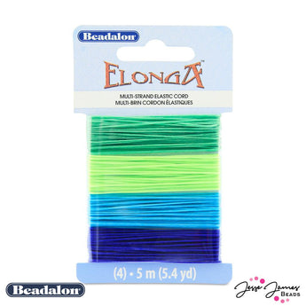 Beadalon Elonga Stretch Cord in Blue Green