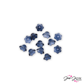 Beads By The Dozen in Indigo Flowers