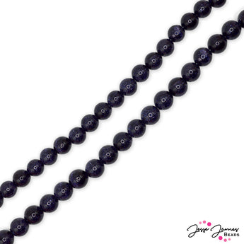 Blue Goldstone 10mm and 8mm Duo