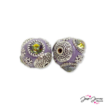 Boho Bead Pair in Witch's Brew