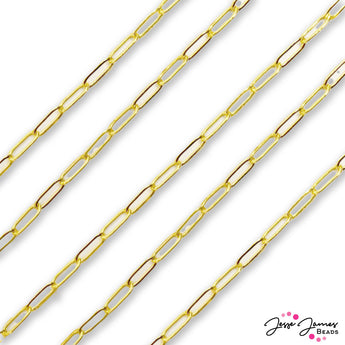 Summer Camp Paperclip Chain in Gold