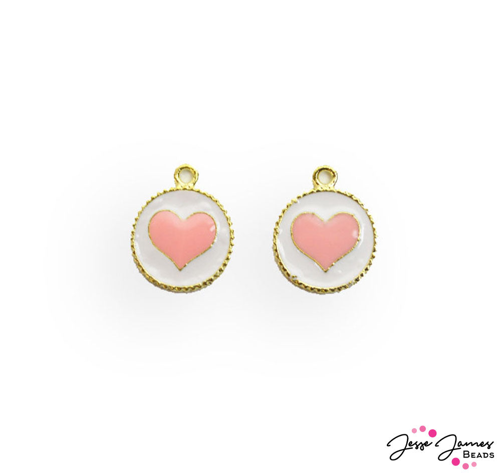 JJB Pastel Pink Charm Pair