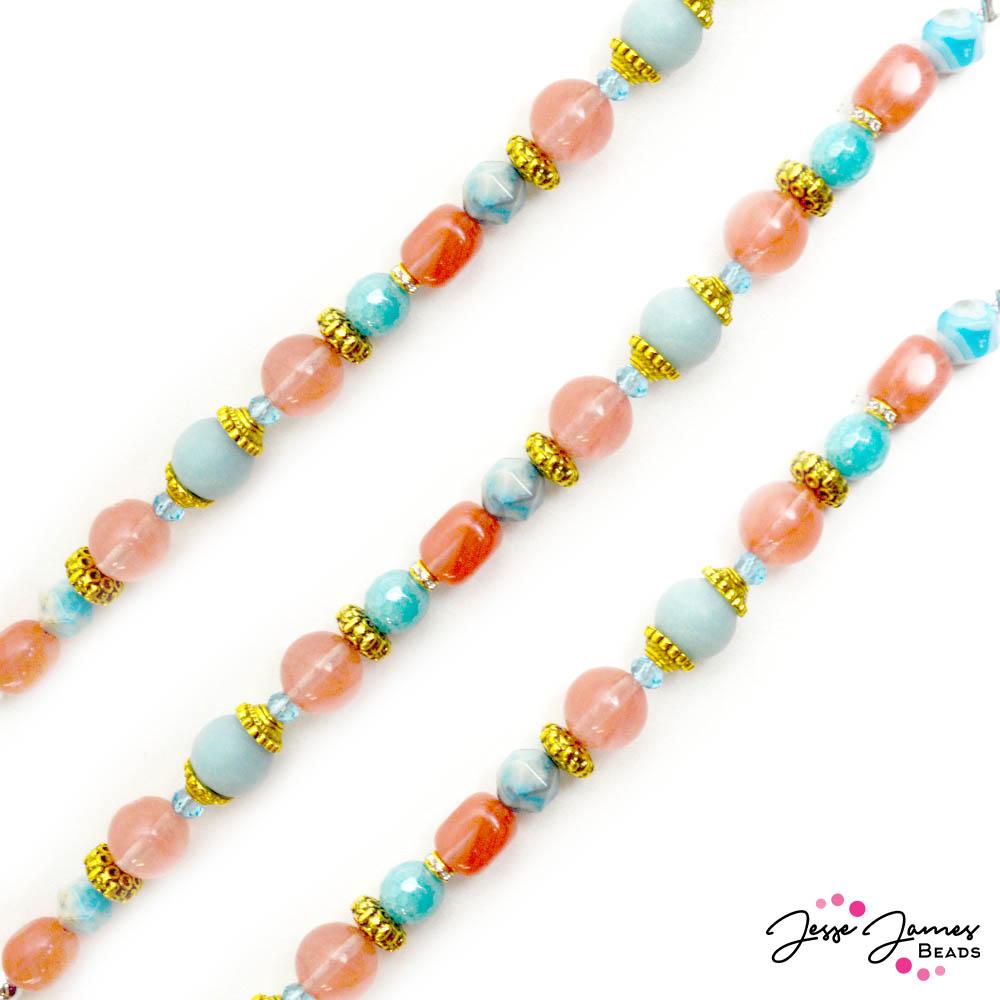 Bead Strand ft. Dakota Stones in Cotton Candy Sunrise