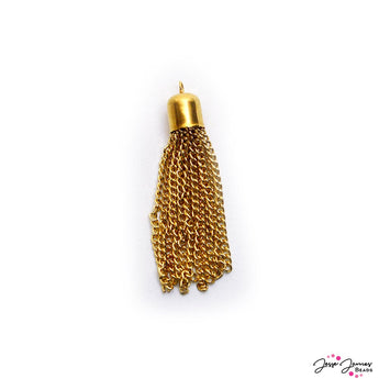 Elegant Gold Metal Tassel