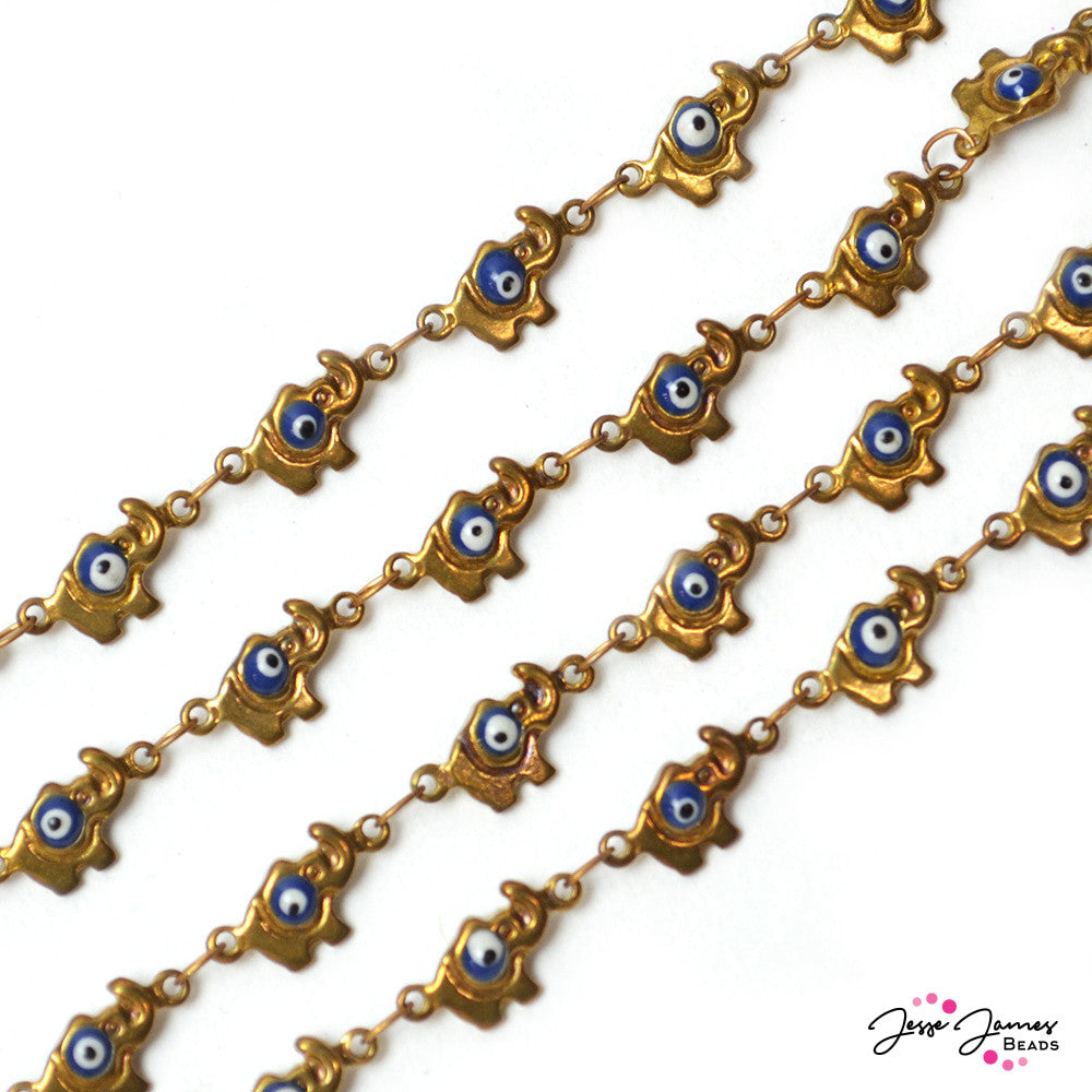 Bronze Elephant Chain