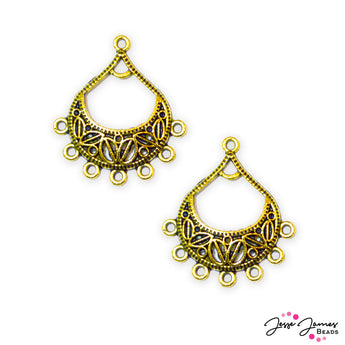 Goddess Connector Pendant Pair in Demeter's Vegetable Basket