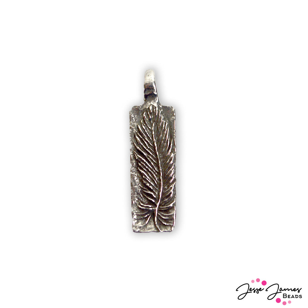 Green Girl Studios Feather Be True Pendant