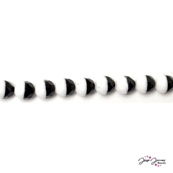 Half-Black Duo Colored Czech Beads