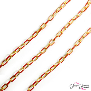 Paperclip Chain in Holly Jolly