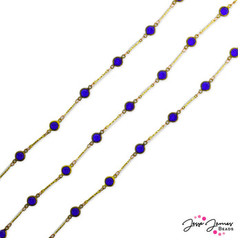 Rhinestone Chain in Sapphire Eyes