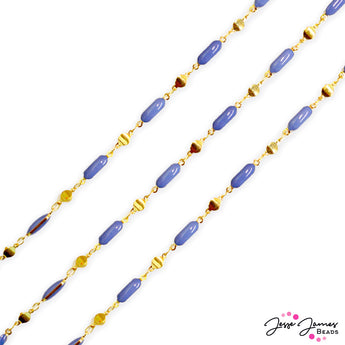 JJB Enamel Link Chain in Perisian Jewel