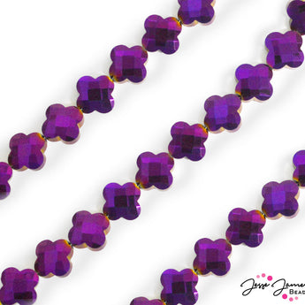 JJB Glass Bead Strand in Whispering Violet
