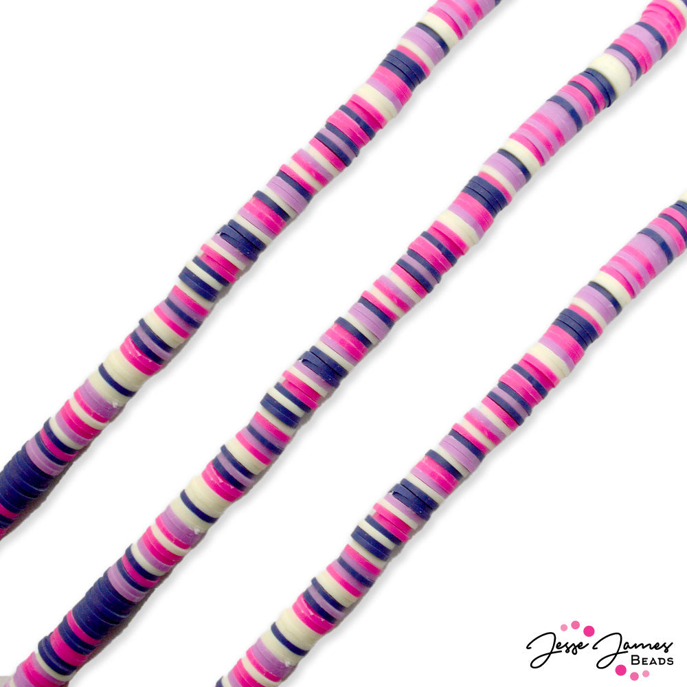 JJB Heishi Bead Strand in Passionfruit