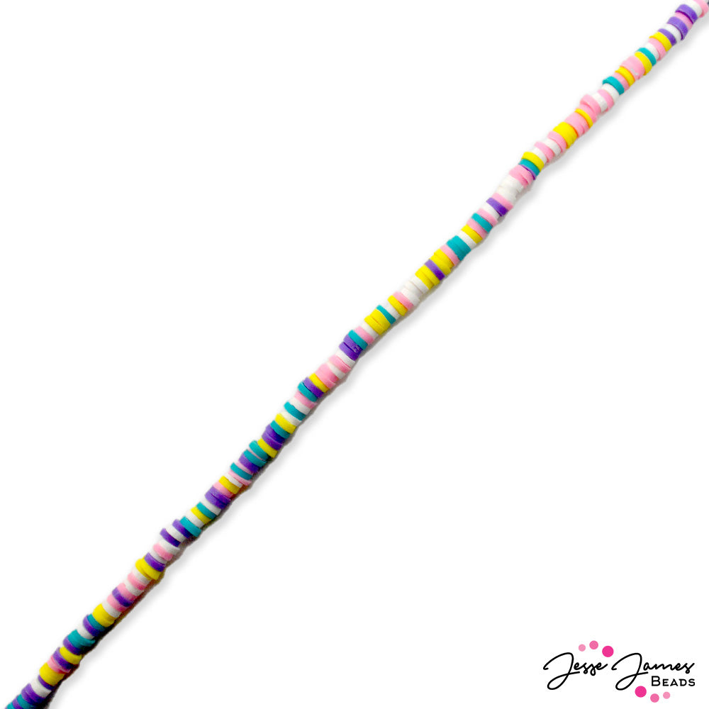 Jesse James Beads heishi bead strand for Jewelry Making and Crafting
