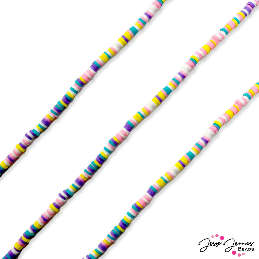 JJB Heishi Bead Strand in Springtime