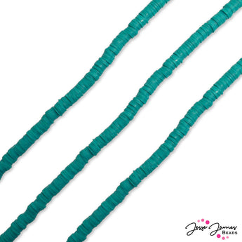 JJB Heishi Bead Strand in Teal Lagoon