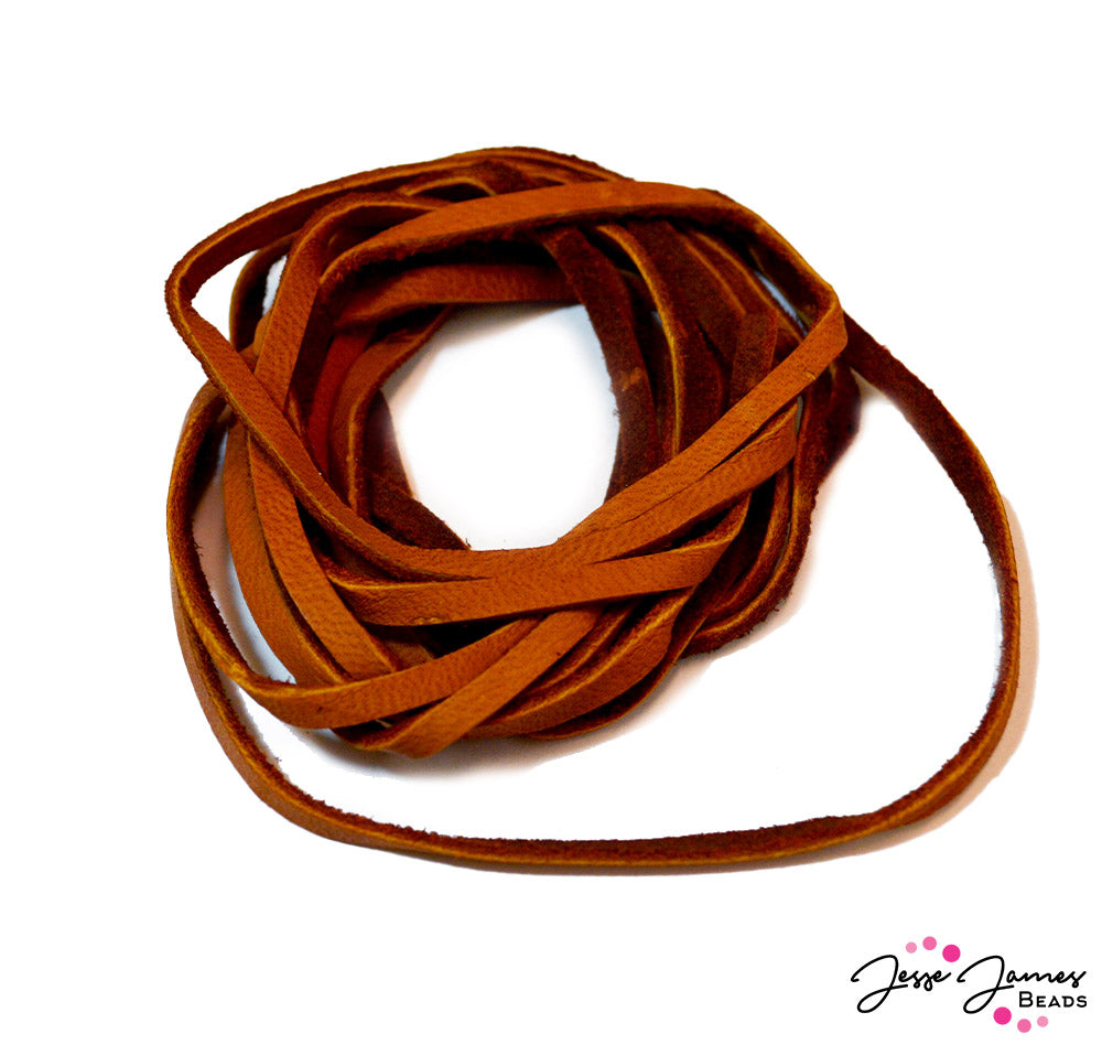 LeatherCord USA Deerskin Lace in Saddle