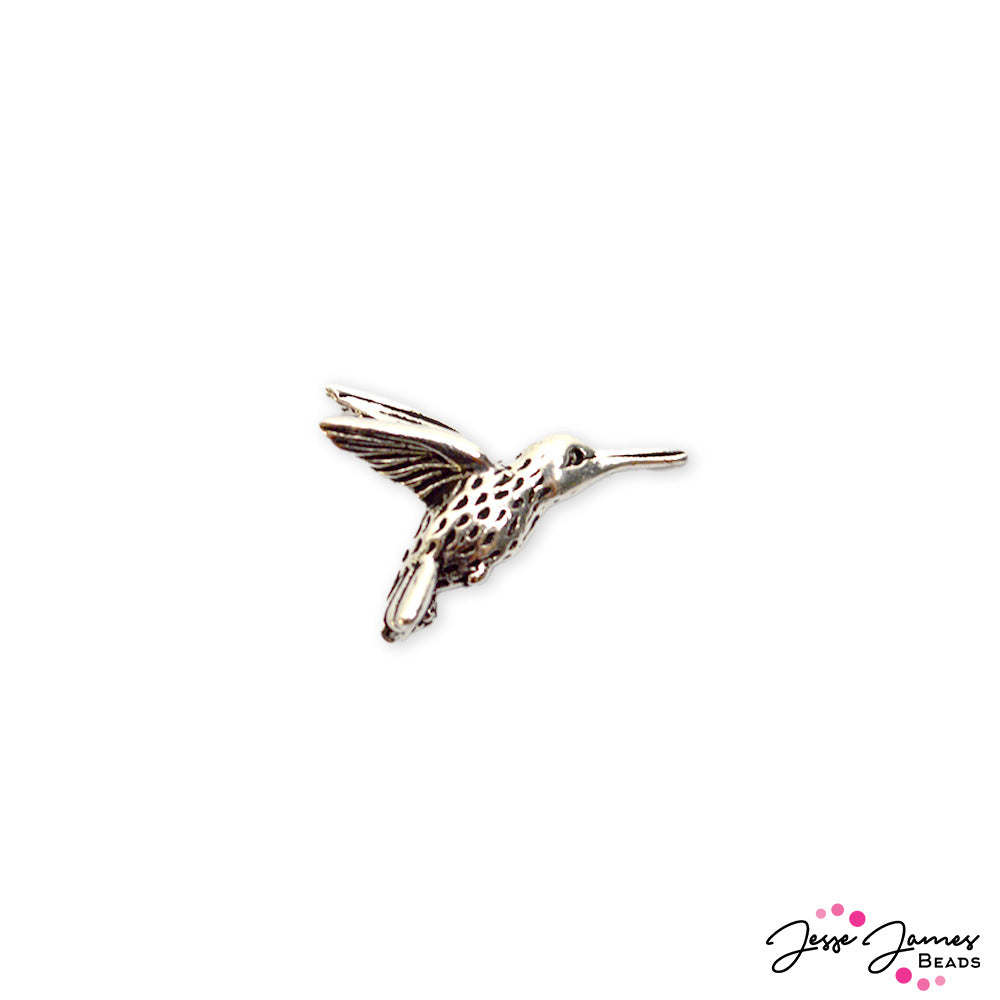 TierraCast Hummingbird Bead in Silver