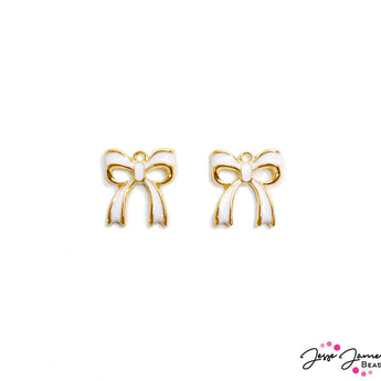 JJB Holiday Charm Pair in White Bows