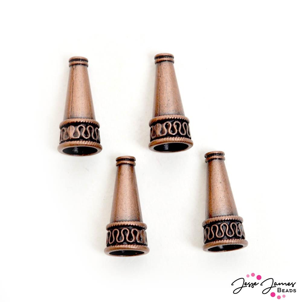 Metal Bead Cone Set in Explorer Copper
