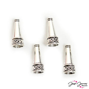 Metal Bead Cone Set in Explorer Silver