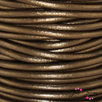 Metallic Kansa 0.5 MM Leather Cord