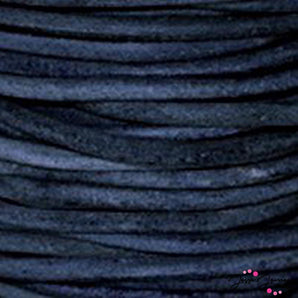 Natural Blue 0.5 MM Leather Cord