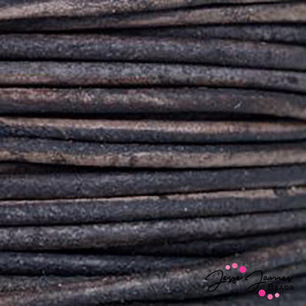 Natural Gray 0.5 MM Leather Cord