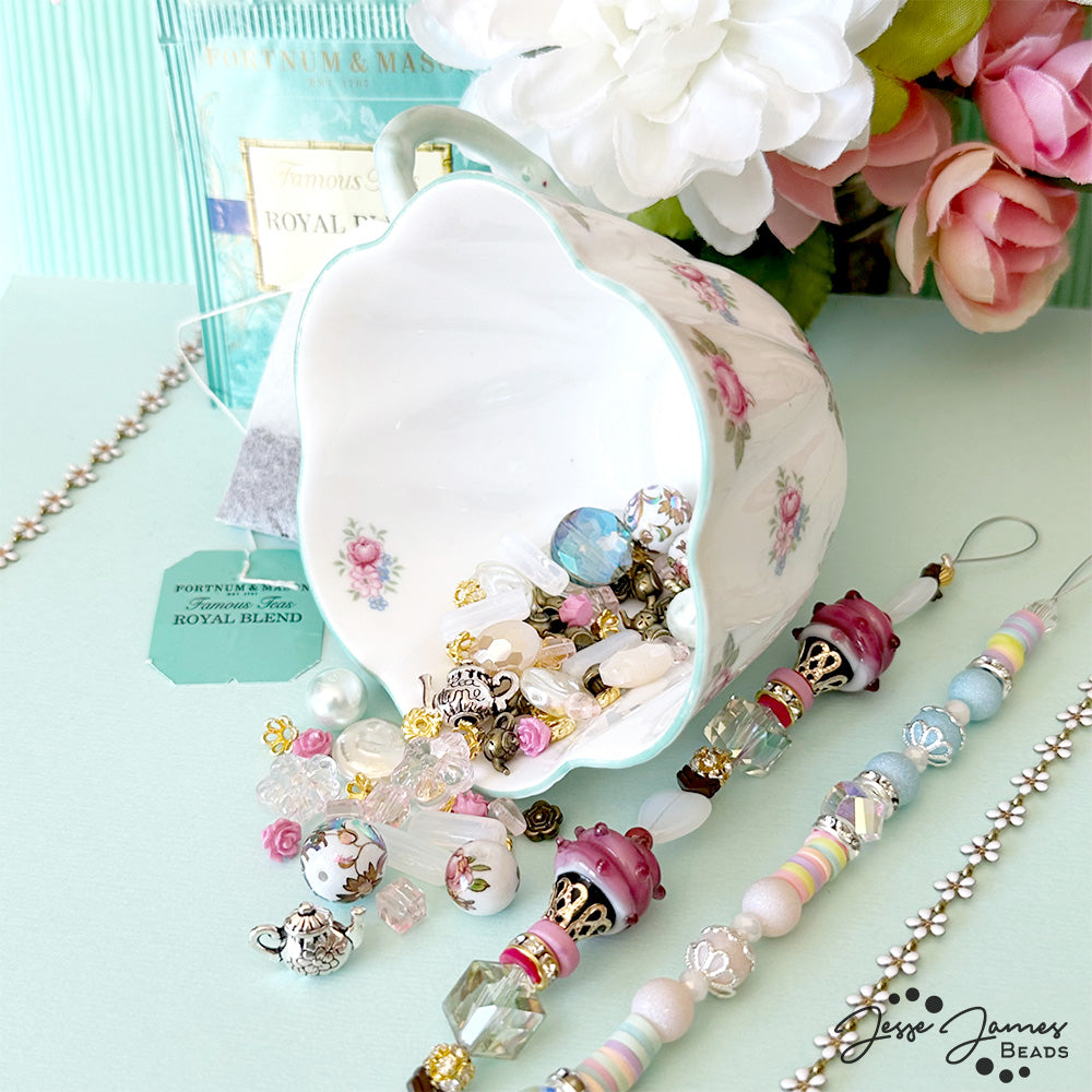 Tea Party with JEsse James Beads during the Beads & Blooms 2023 Jewelry Making Festival