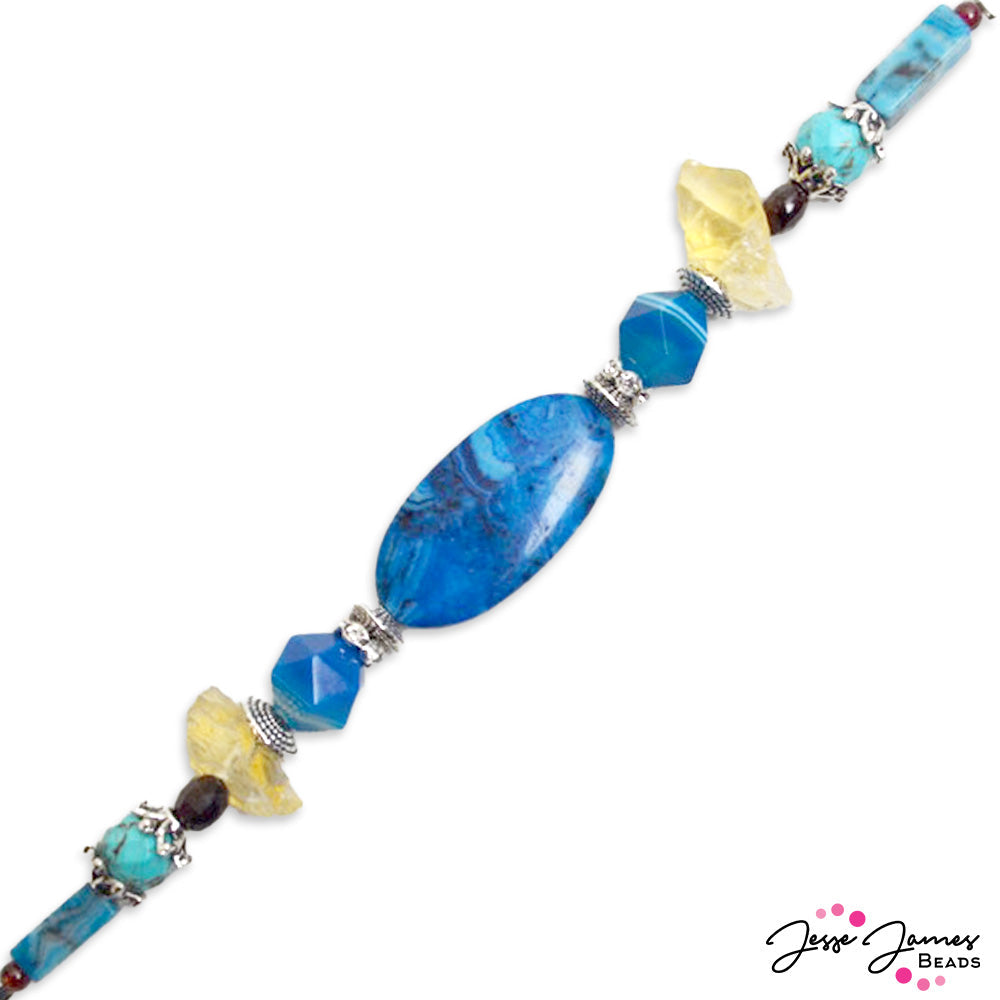 On The Rocks Bead Strand in Blue Hawaiian