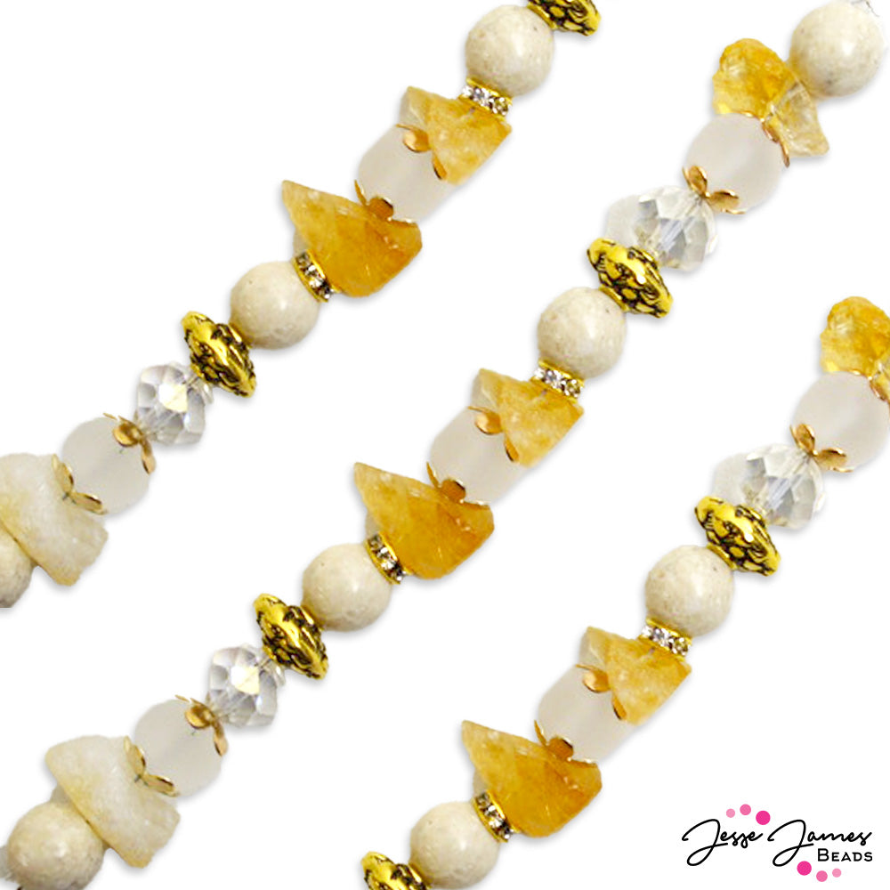 On The Rocks Bead Strand in Pina Colada
