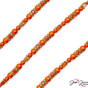 Pantone Bead Strand in Tangelo