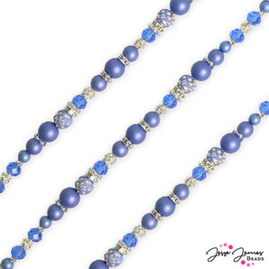 Pantone 2023/2024 Pearls Bead Strand in Perisian Jewel