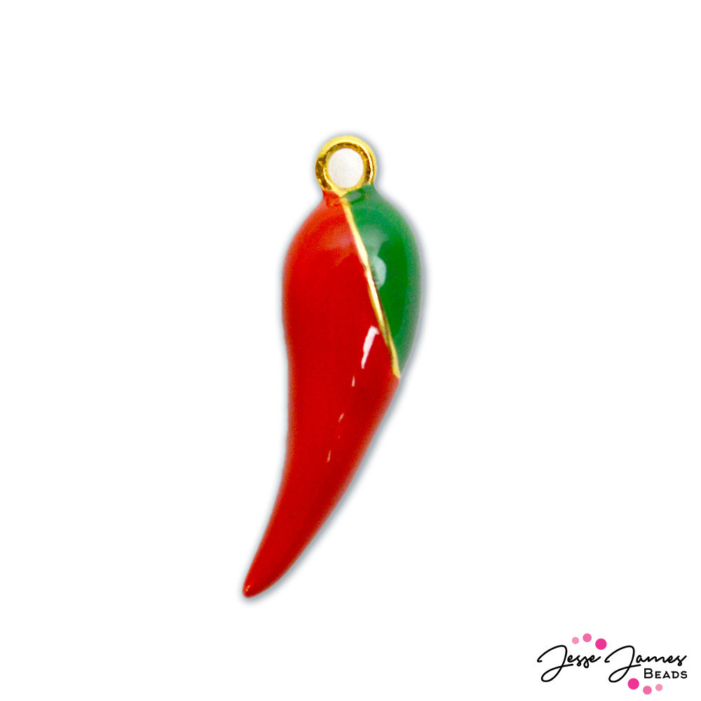 JJB Allures Red Hot Chili Pepper Charm Jesse James Beads