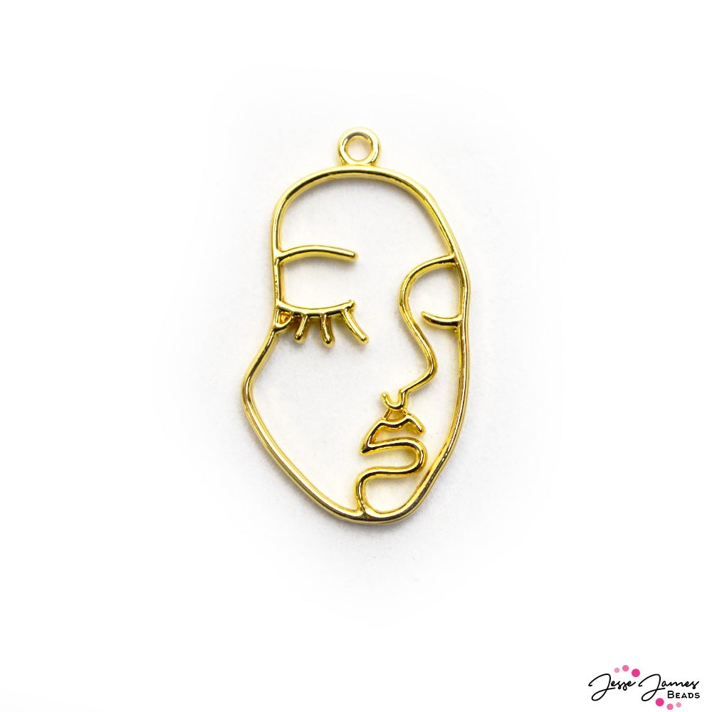 Runway Contour Face Pendant